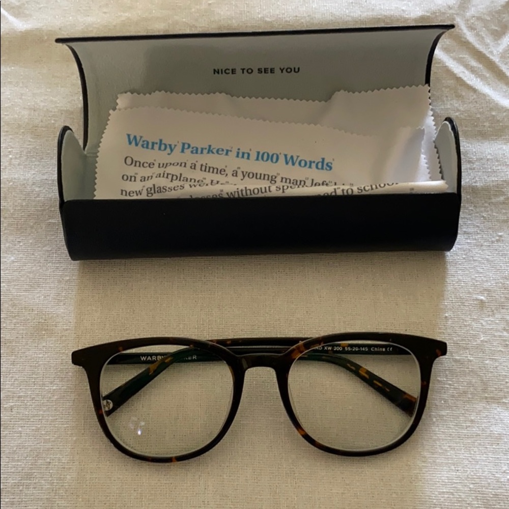 Warby Parker Durand Extra Wide whiskey tortoise
